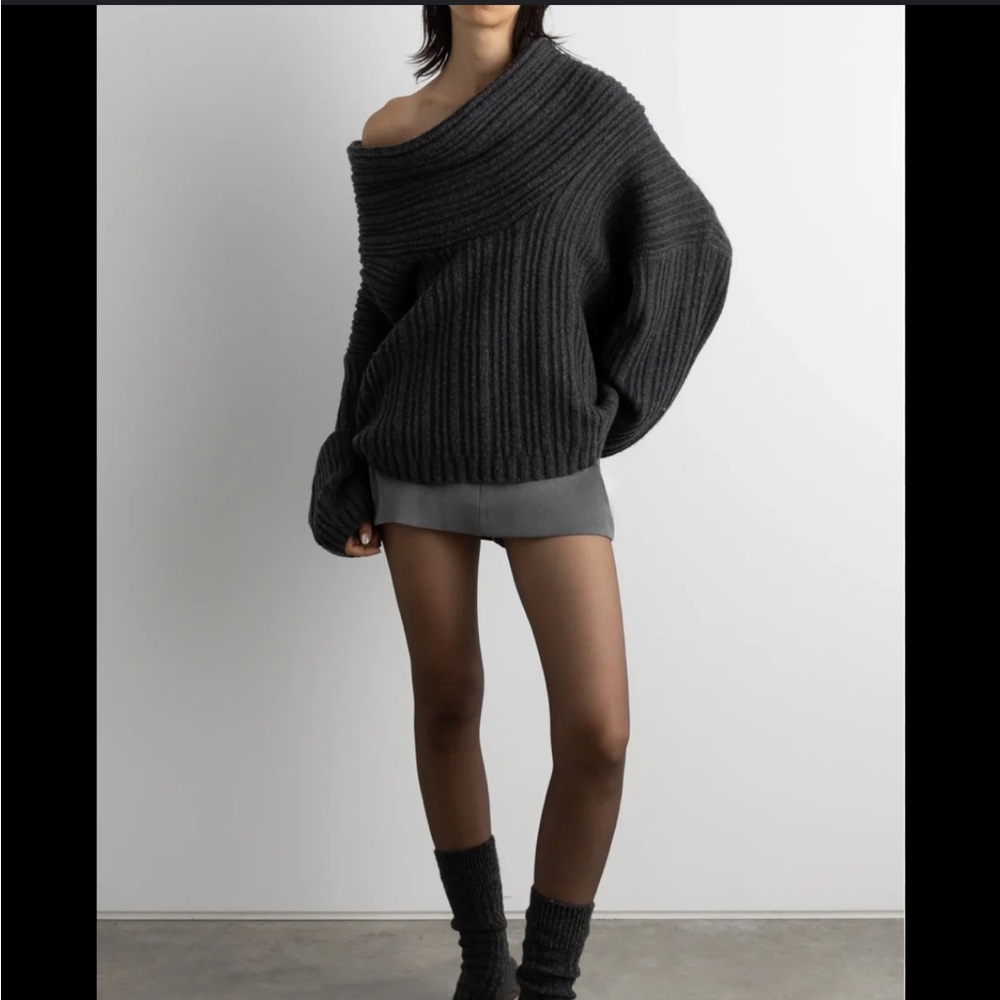 **New**Charcoal Oversized Sweater